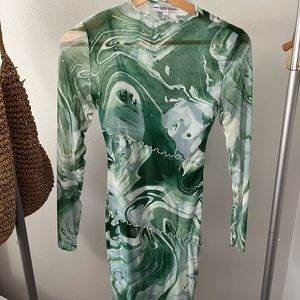 Green Guess dress